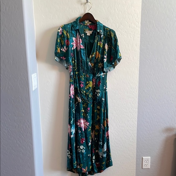 Anthropologie Maeve Button Front Floral Dress - Picture 2 of 6